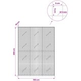  Gabion s 5 mm žicom i mrežom 5x5 cm 150x10x200 cm | shoptok.hr