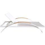 Nero Aluminijumska ležaljka 195x65x30 cm BELA