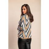 Fenzy Pleteni Kardigan S Gumbima, Krem/Sivo/Bijelo | shoptok.hr