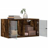  Zidni ormarić sa staklenim vratima boja hrasta 68,5x37x35 cm | shoptok.hr