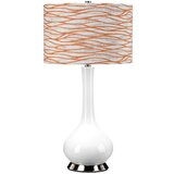 Elstead MILO-PN-TL-LORA - Stona lampa MILO 1xE27/60W/230V bela/narandžasta Cene