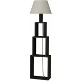 Homitis antracit amostojeća lampa sa svijetlo sivim zaslonom Tower