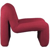 Leitmotiv Rdeč/bordo rdeč fotelj iz tkanine bouclé Fuerza – | Shoptok.si