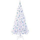  Umjetno božićno drvce s stalakom Bijelo 240 cm PVC i čelik | shoptok.hr