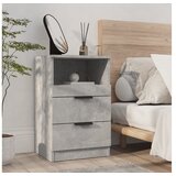  Nočna omarica betonsko siva konstruiran les | Shoptok.si