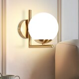 Nettlife Vintage stenska svetilka z zlato stekleno kroglo E27 notranja stenska svetilka spalnica stopnišče, (22136358) | Shoptok.si