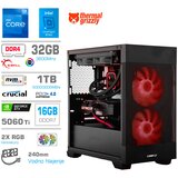 MEGA Računalnik MT S7X i7-12700KF/RTX5060Ti-16GB/32GB/1TB/750W/Brez OS/črna RGB + Estetski napajalni kabli [Rdeča / Črna], (5000273827) | Shoptok.si