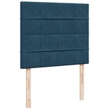  s oprugama i madracem plavi 120 x 200 cm baršun | shoptok.hr