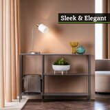 Premier Housewares Siva jeklena stranska mizica 30x120 cm Acero – | Shoptok.si