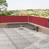 Maison Chic Zložljiva stranska tenda - Senčniki rdeča 117x1200 cm, (22042300) | Shoptok.si