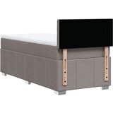  Krevet s oprugama i madracem smeđesivi 100 x 200 cm od tkanine | shoptok.hr