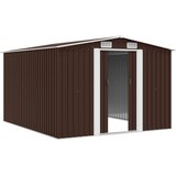  Vrtno spremište 257 x 298 x 178 cm metalno smeđe | shoptok.hr