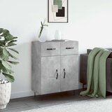  Komoda siva boja betona 69 5x34x90 cm od konstruiranog drva | shoptok.hr