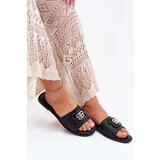 Boto Flat Women's Slippers With Decorative Detail Black Nenitta | ePonuda.com