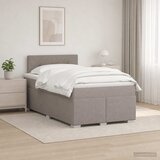  Boxspring krevet s madracem Sivosmeđa 120 x 190 cm Tkanina | shoptok.hr