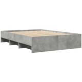  Okvir kreveta siva boja betona 140x200 cm od konstruiranog drva | shoptok.hr