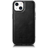 ICARER Etui prevlečen z naravnim usnjem za iPhone 14 Plus Leather Oil Wax črn, (21522022) Cene