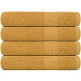 vidaXL Ručnici 4 kom zlatni 100 x 200 cm 360 gsm od 100 % pamuka | shoptok.hr