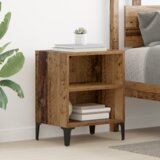 vidaXL Nočna omarica Stari les 40x30x50 cm Umetni les | Shoptok.si