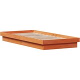  LED okvir kreveta voštano smeđi 90 x 200 cm od masivne borovine | shoptok.hr