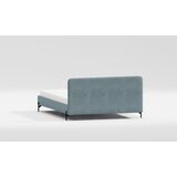 Ropez Svijetlo plavi tapecirani bračni krevet s podnicom 160x200 cm Barker – | shoptok.hr