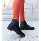 Gemre Black insulated flat ankle boots Paien | Eponuda.ba