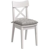 vidaXL Sedežne blazine 4 pcs Svetlo siva 40 x 40 x 6 cm Mikrofibra | Shoptok.si
