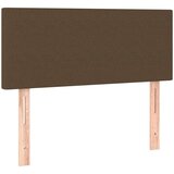 vidaXL Krevet box spring s madracem tamnosmeđi 120 x 190 cm od tkanine | shoptok.hr