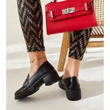 Gemre Black block heel loafers Sherie | Shoptok.si