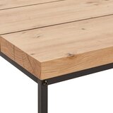P & B klubska miza, 80/40/80 cm črna, barve hrasta | Shoptok.si