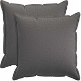  Presvlaka za jastuk 2 pcs HOUTEN Svjetlosiva 80 x 80 cm Slike