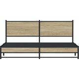  Metalni okvir kreveta bez madraca boja hrasta sonome 183x213 cm | Eponuda.com