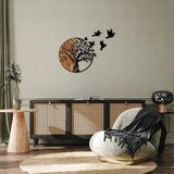 Zidna dekoracija drvo i ptice, metal drvo, 92x3x71 cm Cene