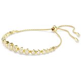 Swarovski Zapestnica zlata / transparentna | Shoptok.si