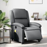 vidaXL Električni masažni naslonjač od umjetne kože sivi | shoptok.hr