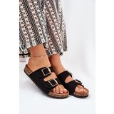 Boto Women's sandals on cork platform with golden buckles black Lisavionea | shoptok.hr