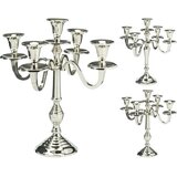  SVIJEĆNJAK 30CM ZA 5 SVIJEĆA SREBRNI SORTO Cijene