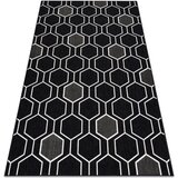 RugsX Preproge Preproga SPRING 20404993 Hexagon niz, zanka - 140x200 cm Črna | Shoptok.si