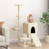  Penjalica za mačke sa stupovima za grebanje krem 130 5 cm | shoptok.hr