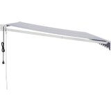  Automatska tenda na uvlačenje plavo-bijela 4 5 x 3 m | shoptok.hr