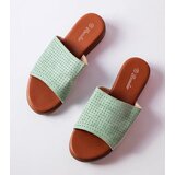 Gemre Green flip-flops with openwork upper Idabel | shoptok.hr