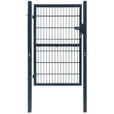 vidaXL 2D vrata za ogradu (jednostruka) antracit siva 106 x 230 cm Cijene