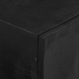 TV ormarić crni 110x30x40 cm od masivnog drva manga i željeza | Eponuda.ba