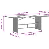  9-dijelni vrtni bistro set od poliratana s jastucima sivi | shoptok.hr
