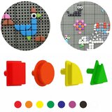  Masterkidz geometrijski klinovi za STEM ploče, 8 boja, 64 komada Cijene