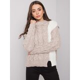 RUE PARIS Sweater-TO-SW-77.12-dark beige | shoptok.hr