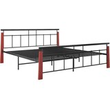 The Living Store Posteljni okvir kovina in trdna hrastovina 180x200 cm - Posteljni Okvir, (21525986) | Shoptok.si