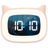 Generic Mini srčkana mačja ob postelji risanka budilka Led svetleča elektronska ura otroška namizna budilka, (21125803) Cene