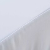  Rastezljive navlake za stol 2 kom duge 183 x 76 x 74 cm bijele | Eponuda.com