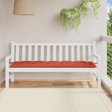 Jastuci za vrtnu klupu prošarano crvena 180x50x7 cm tkanina | shoptok.hr